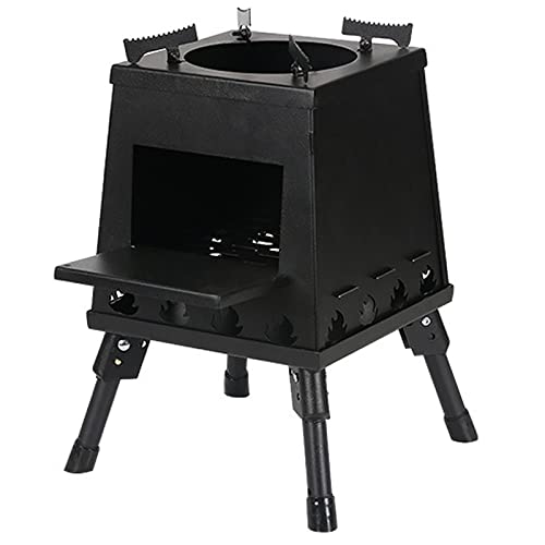 Portable Camping Rocket Wood Stove with Storage Bag