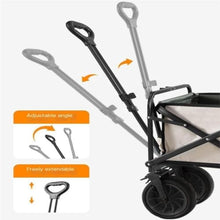 Foldable Camping Wagon Cart with All-Terrain Wheels