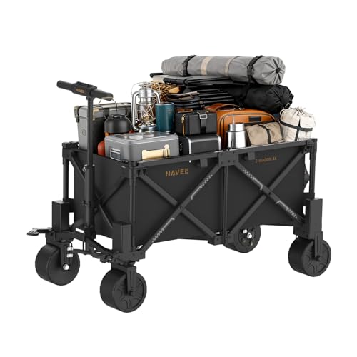 4WD Electric Utility Wagon with Seat & Foldable Design