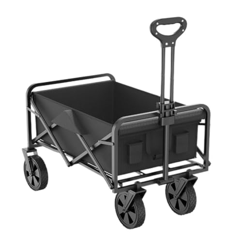 Foldable Camping Wagon Cart with All-Terrain Wheels