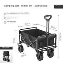 Foldable Camping Wagon Cart with All-Terrain Wheels