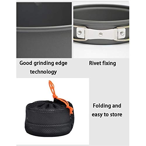 Camping Cookware Set with Kettle & Frying Pan