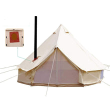Luxury 4-Season Bell Glamping Tent with Stove Jack