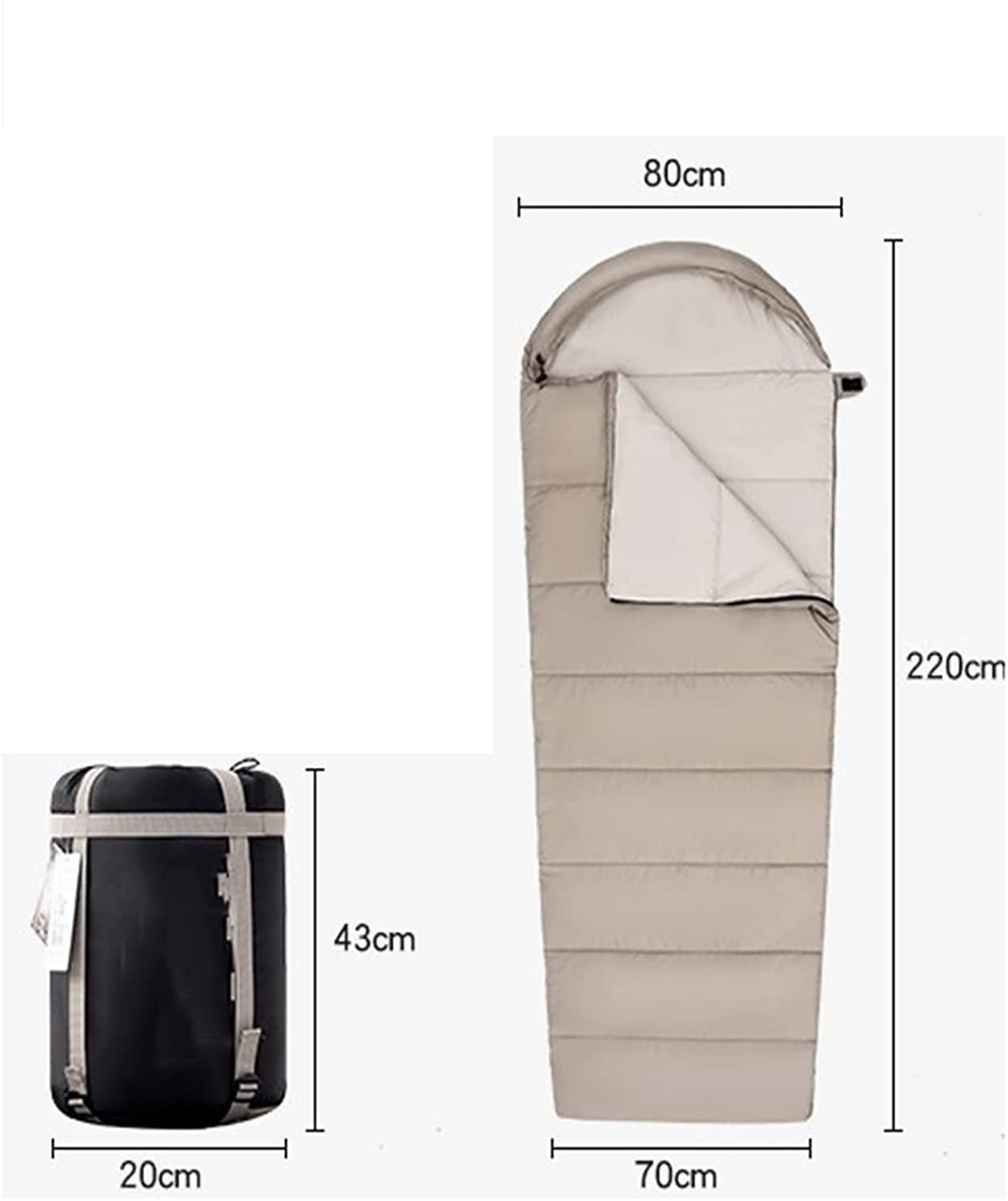 Spring & Autumn Adult Sleeping Bag with Carry Bag