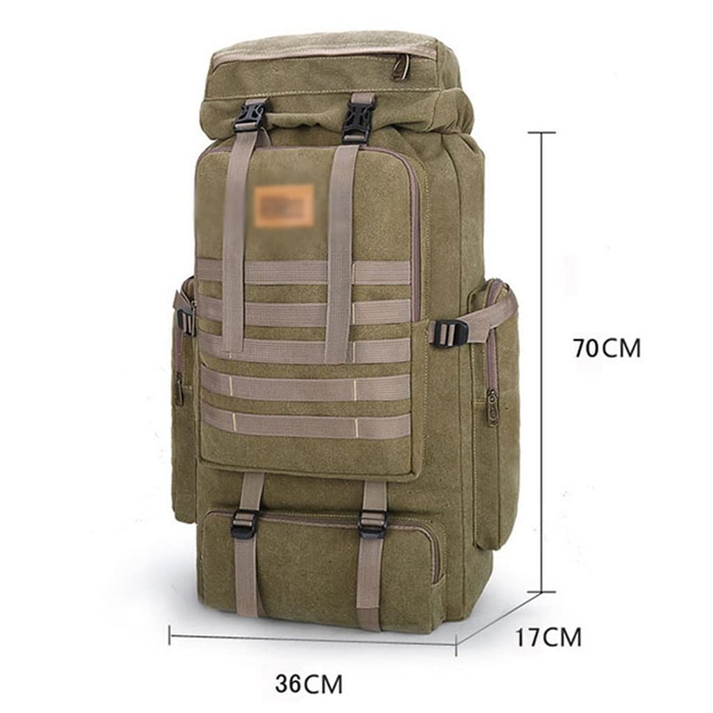 ASWRTYJO 80L Backpack Hiking Multi Compartment Travel Mountaineering Bag