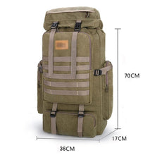ASWRTYJO 80L Backpack Hiking Multi Compartment Travel Mountaineering Bag