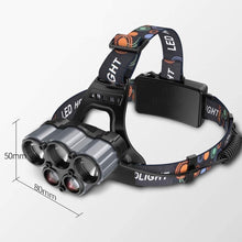 Rechargeable 5 LED Waterproof Headlamp