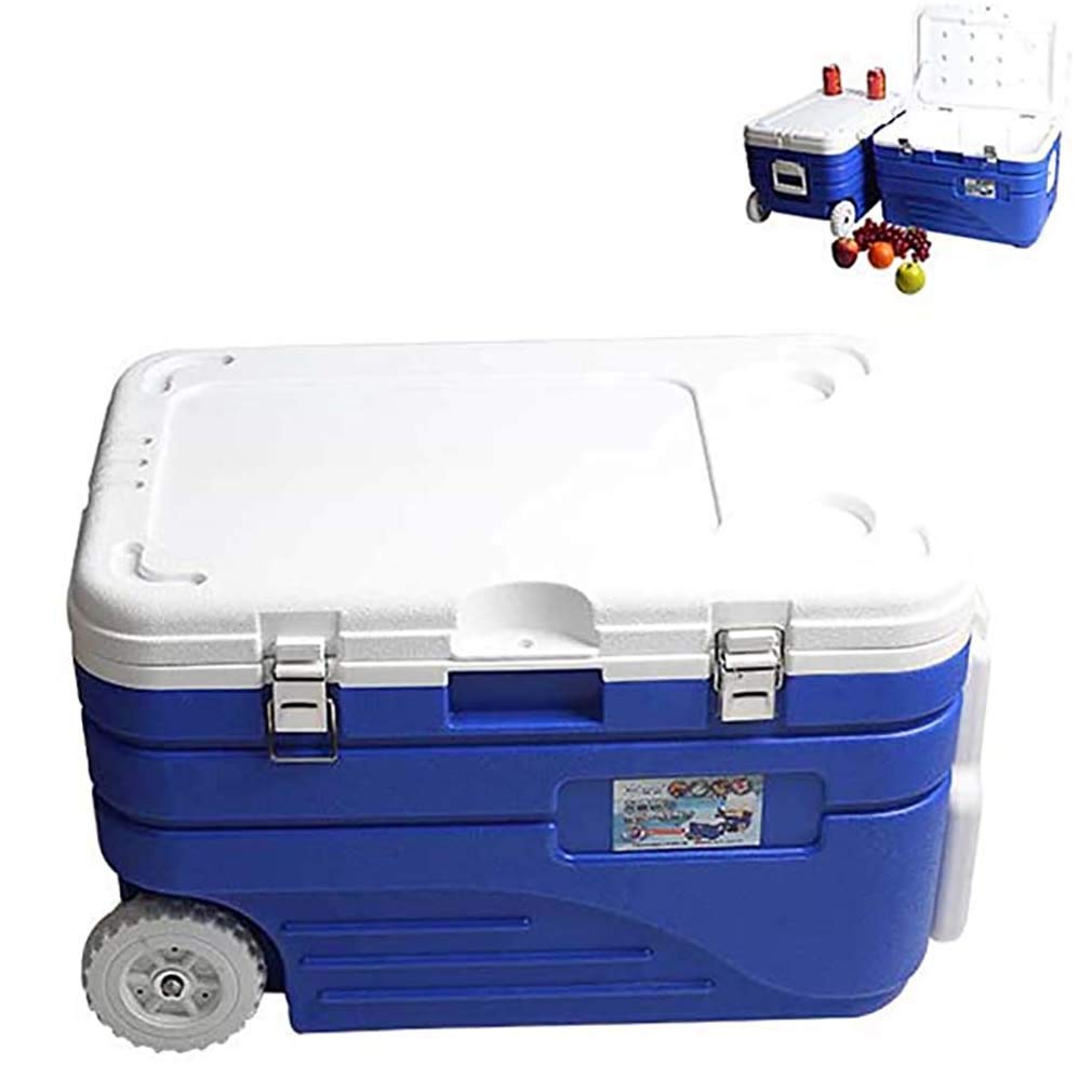 45L Wheeled Camping Cooler with Handle