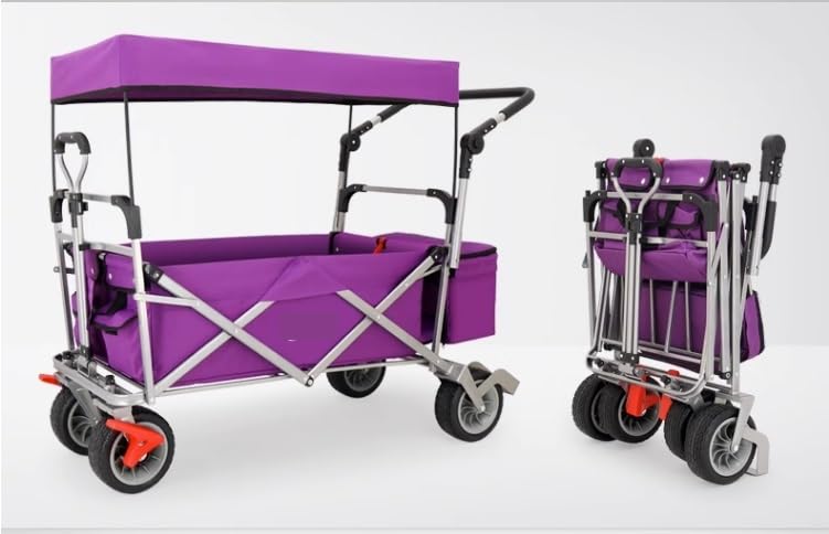Heavy Duty Folding Wagon Cart with Canopy