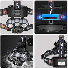 Rechargeable 5 LED Waterproof Headlamp
