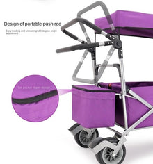 Heavy Duty Folding Wagon Cart with Canopy