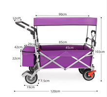 Heavy Duty Folding Wagon Cart with Canopy