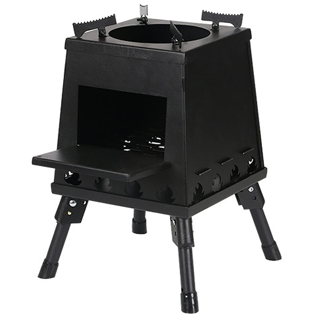 Portable Camping Rocket Wood Stove with Storage Bag