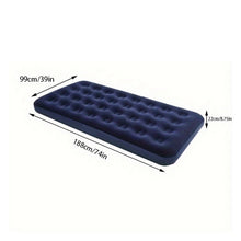 Flocked Air Mattress Indoor & Outdoor Use Without Pump
