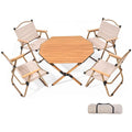 Foldable Aluminum Camping Table with Carry Bag