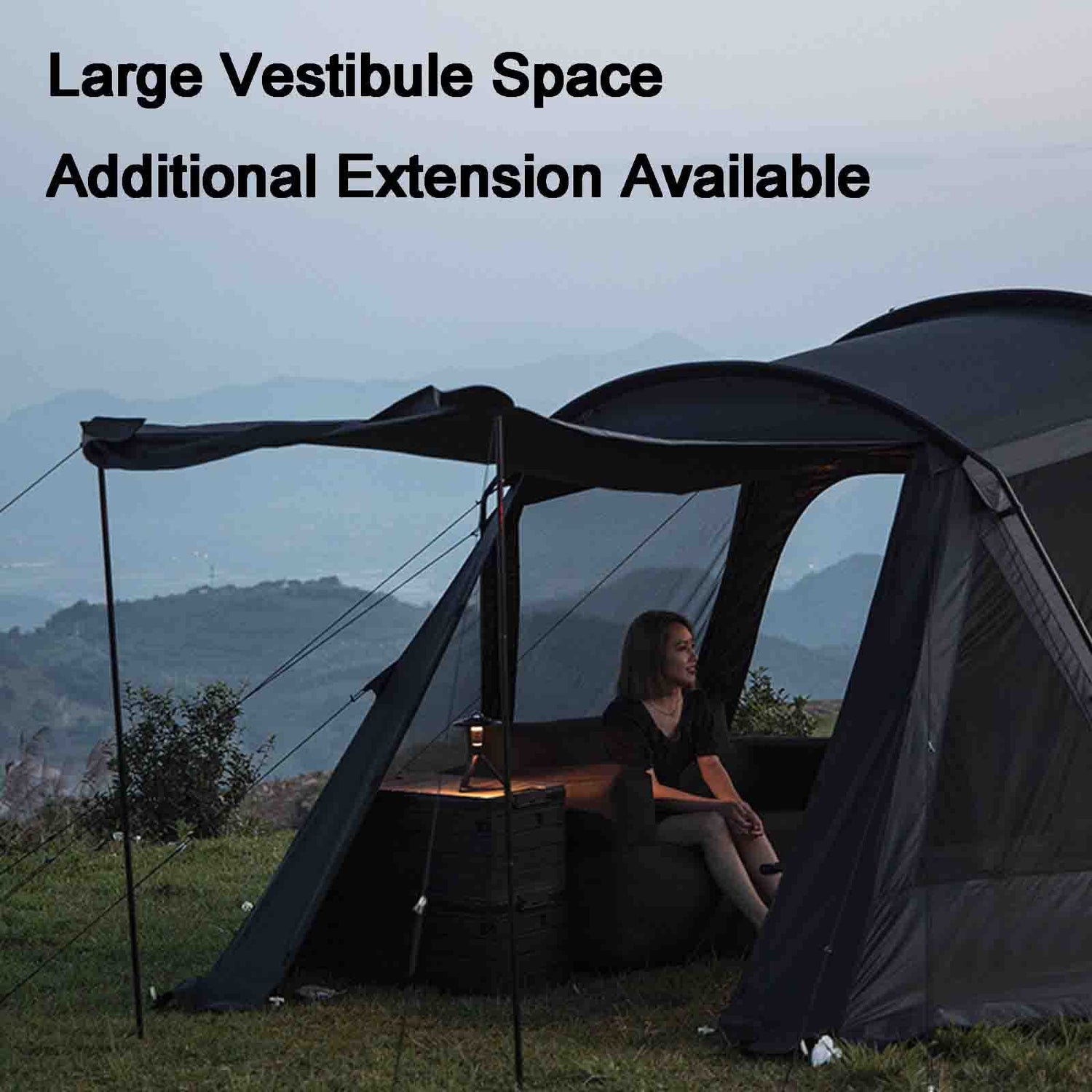 Family Tunnel Camping Tent 5–8 Person