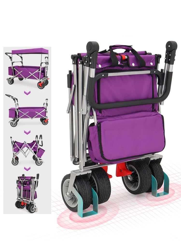 Heavy Duty Folding Wagon Cart with Canopy