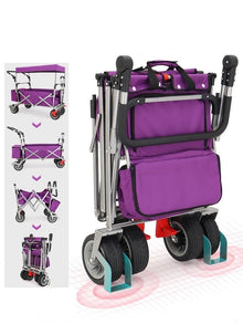 Heavy Duty Folding Wagon Cart with Canopy