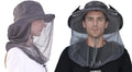Solar Fan Mosquito Net Hat with Neck Flap