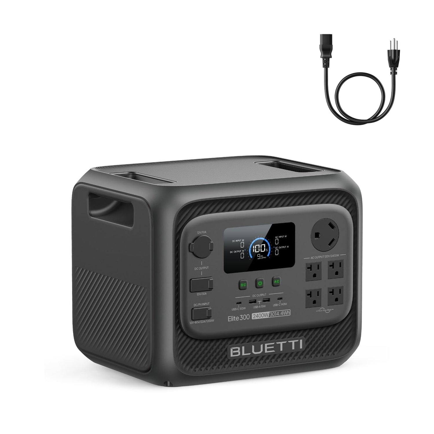 Portable Power Station 3014Wh 2400W LiFePO4 Battery Backup