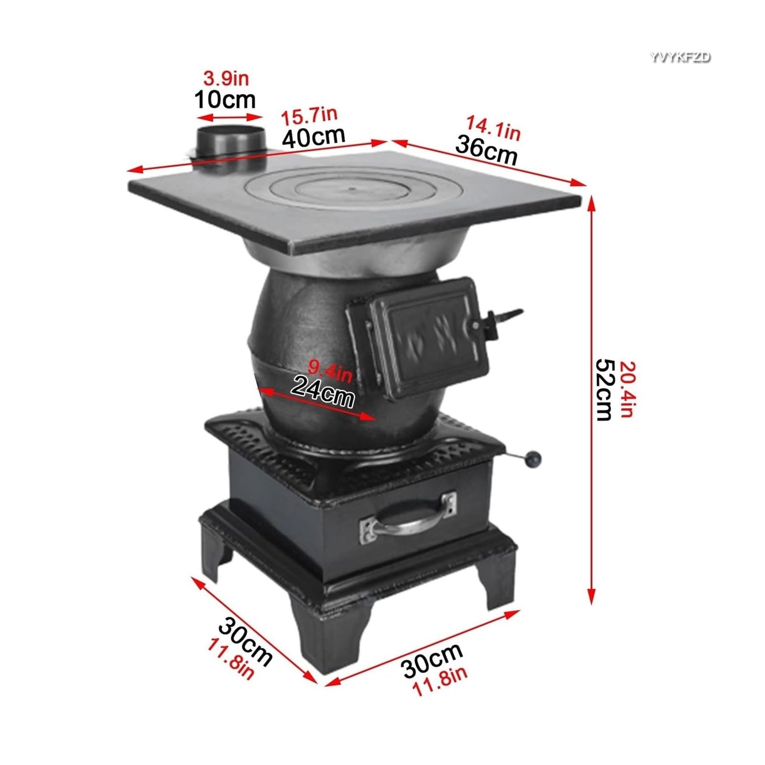 Portable Multi-Function Camping Stove for Hot Tent