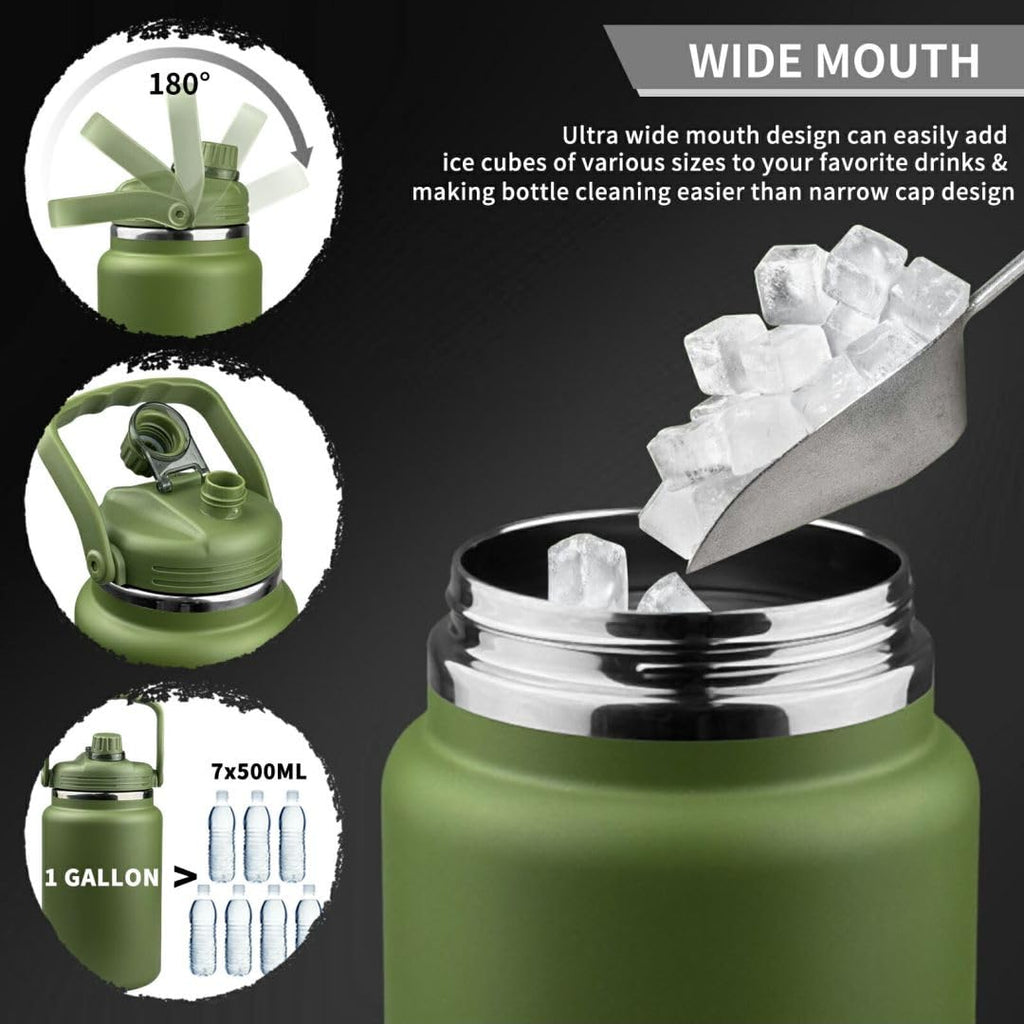128 oz Insulated Stainless Steel Water Bottle