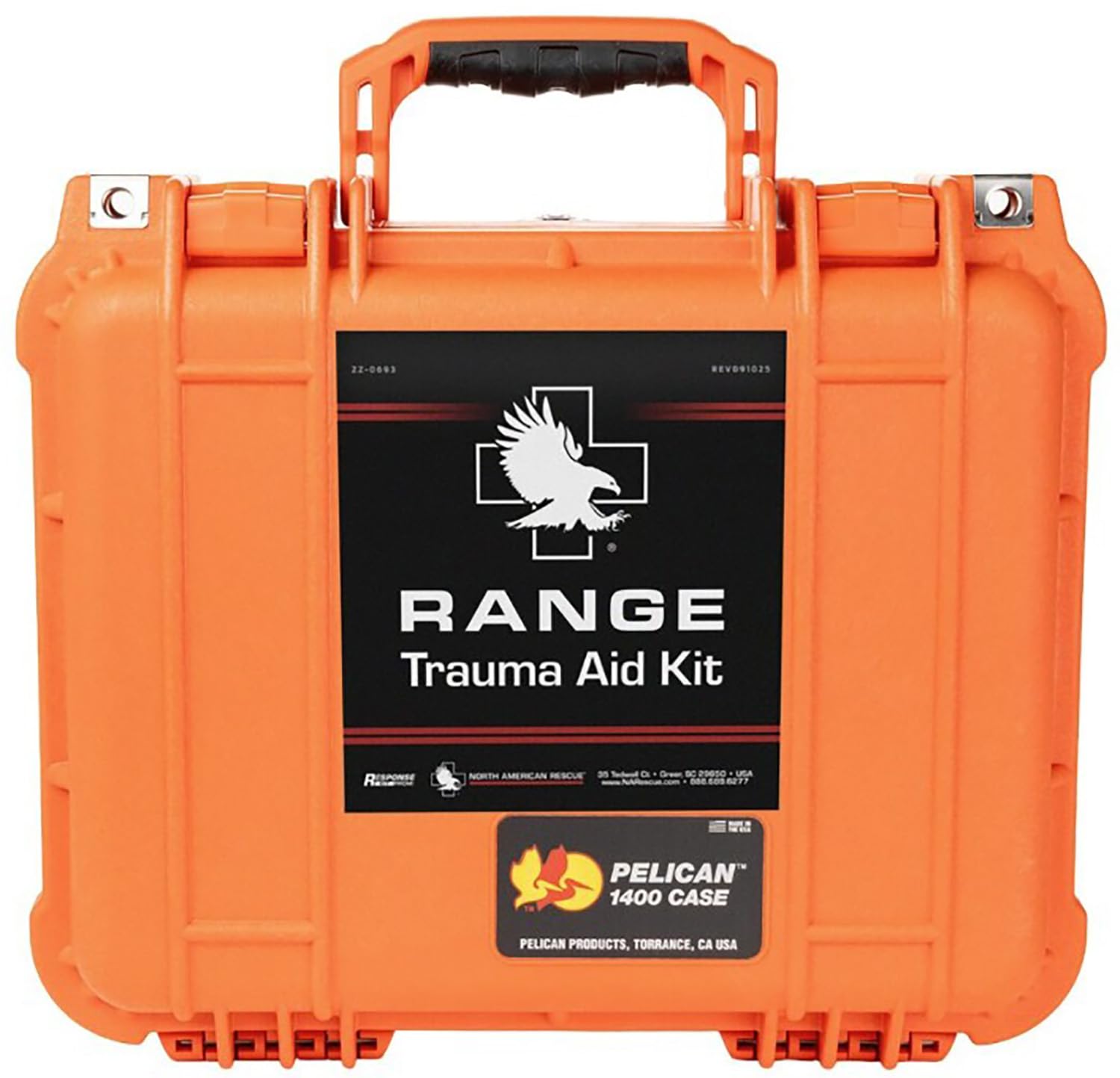Hard Case Trauma First Aid Kit with Tourniquet & Combat Gauze
