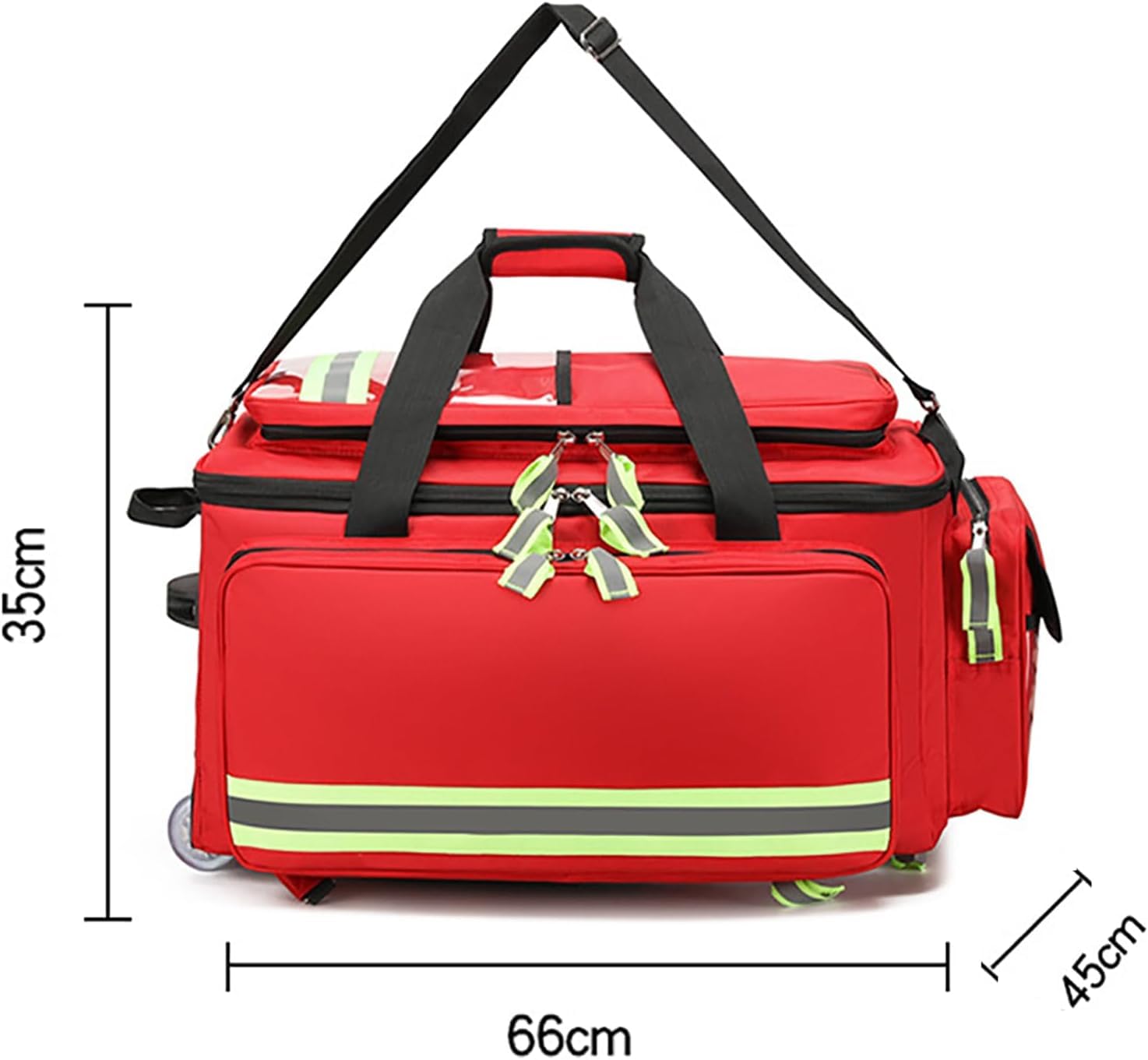 Large Capacity Rolling First Aid Kit Bag