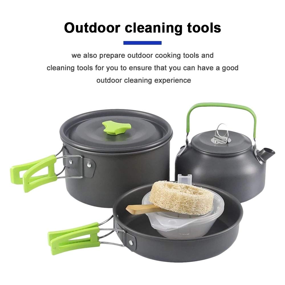 Camping Cookware Kit for Hiking & Picnic