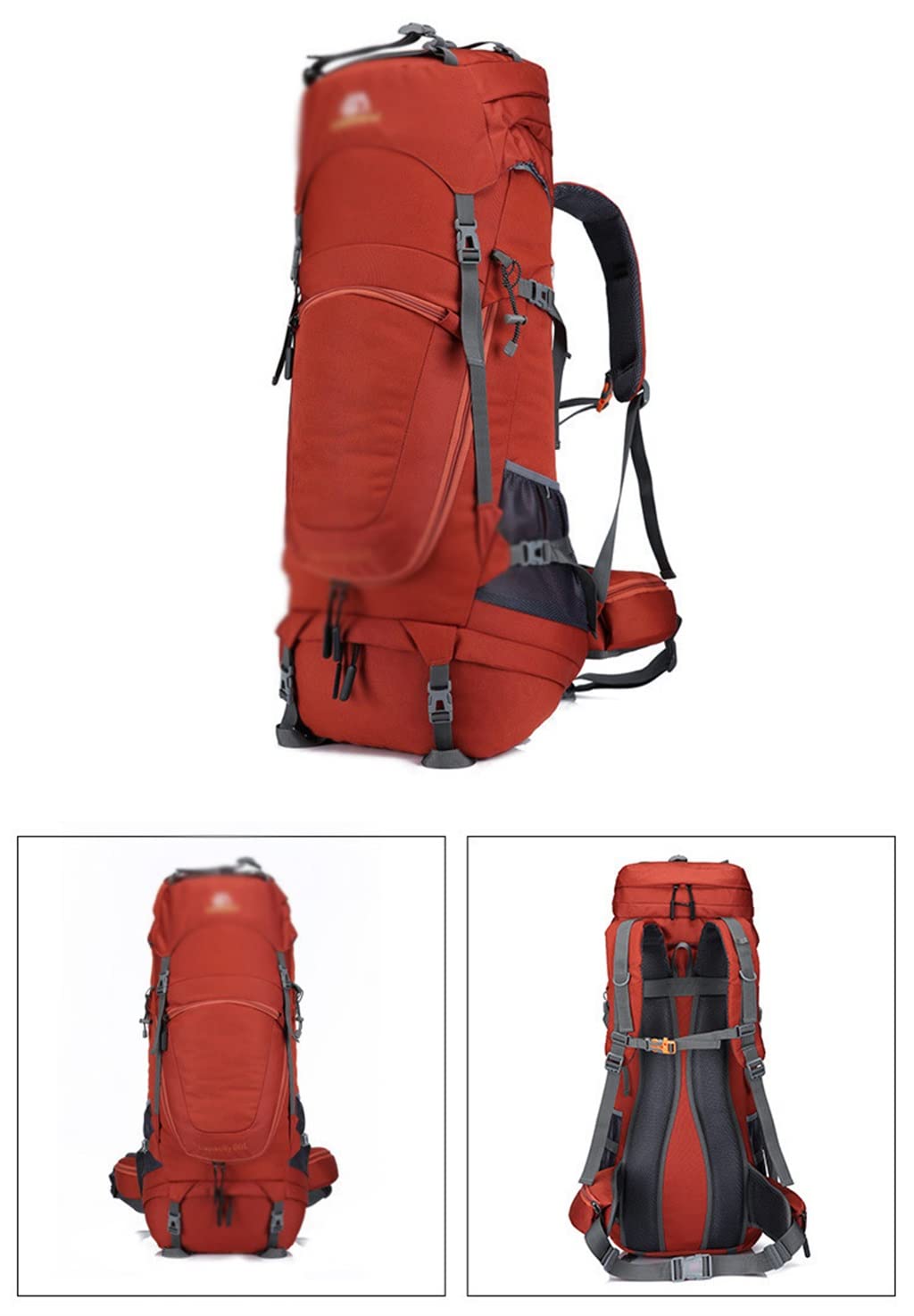 ASWRTYJO Large capacity sports backpack 80L outdoor bag mountaineering hiking