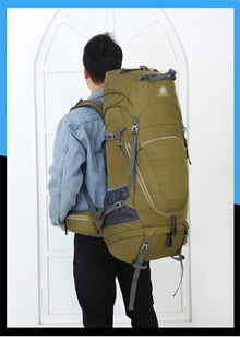 ASWRTYJO Large capacity sports backpack 80L outdoor bag mountaineering hiking