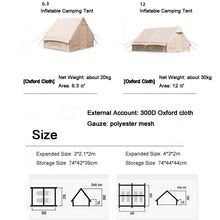 Large Inflatable Family Cabin Tent 2–6 Person