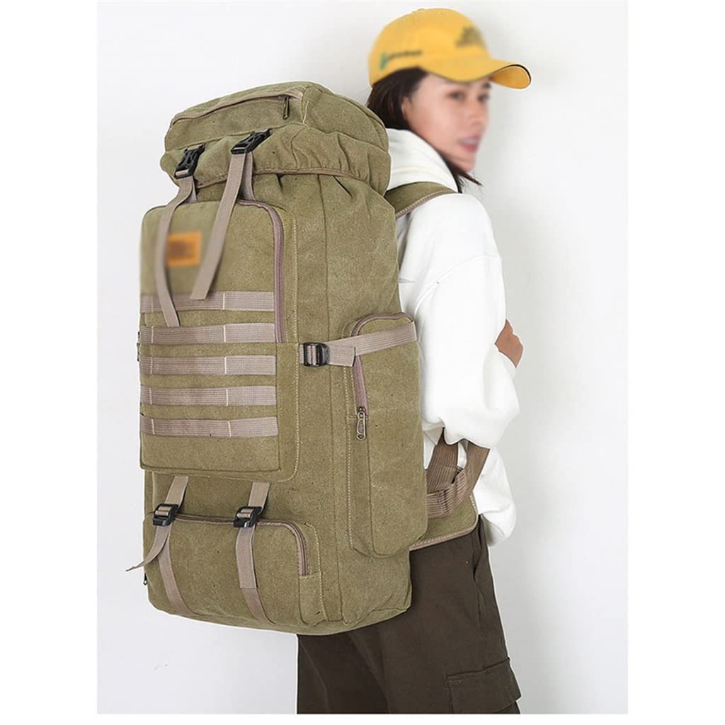 ASWRTYJO 80L Backpack Hiking Multi Compartment Travel Mountaineering Bag