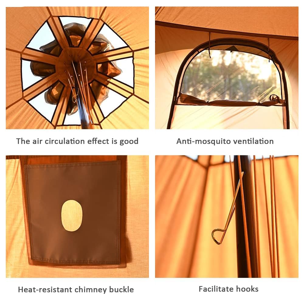 Bell Tent 8–10 Person Polycotton All-Season Tent