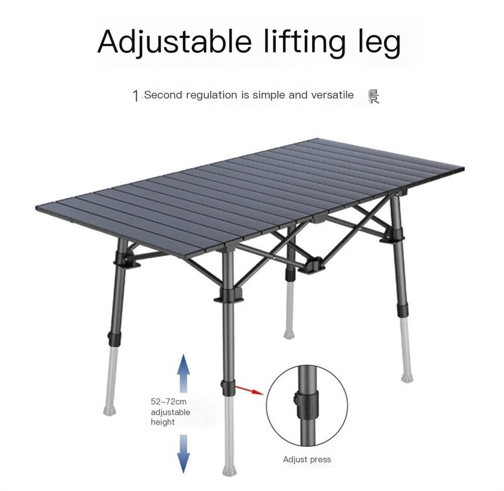 7-Piece Folding Camping Table & Chair Set with Carry Bag