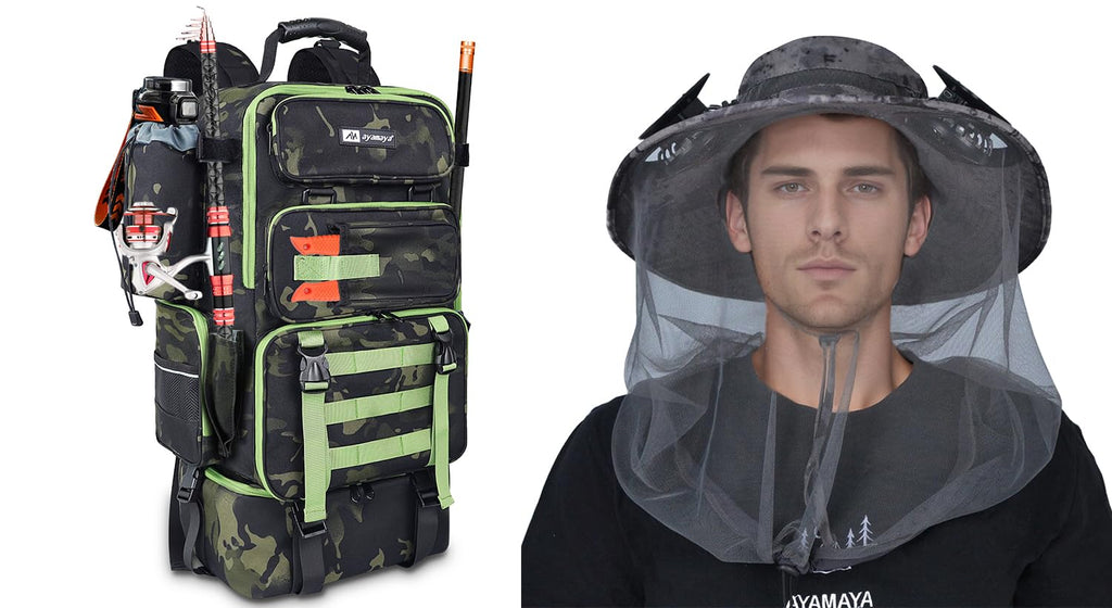 Solar Fan Hat & 45L Cooler Backpack Set