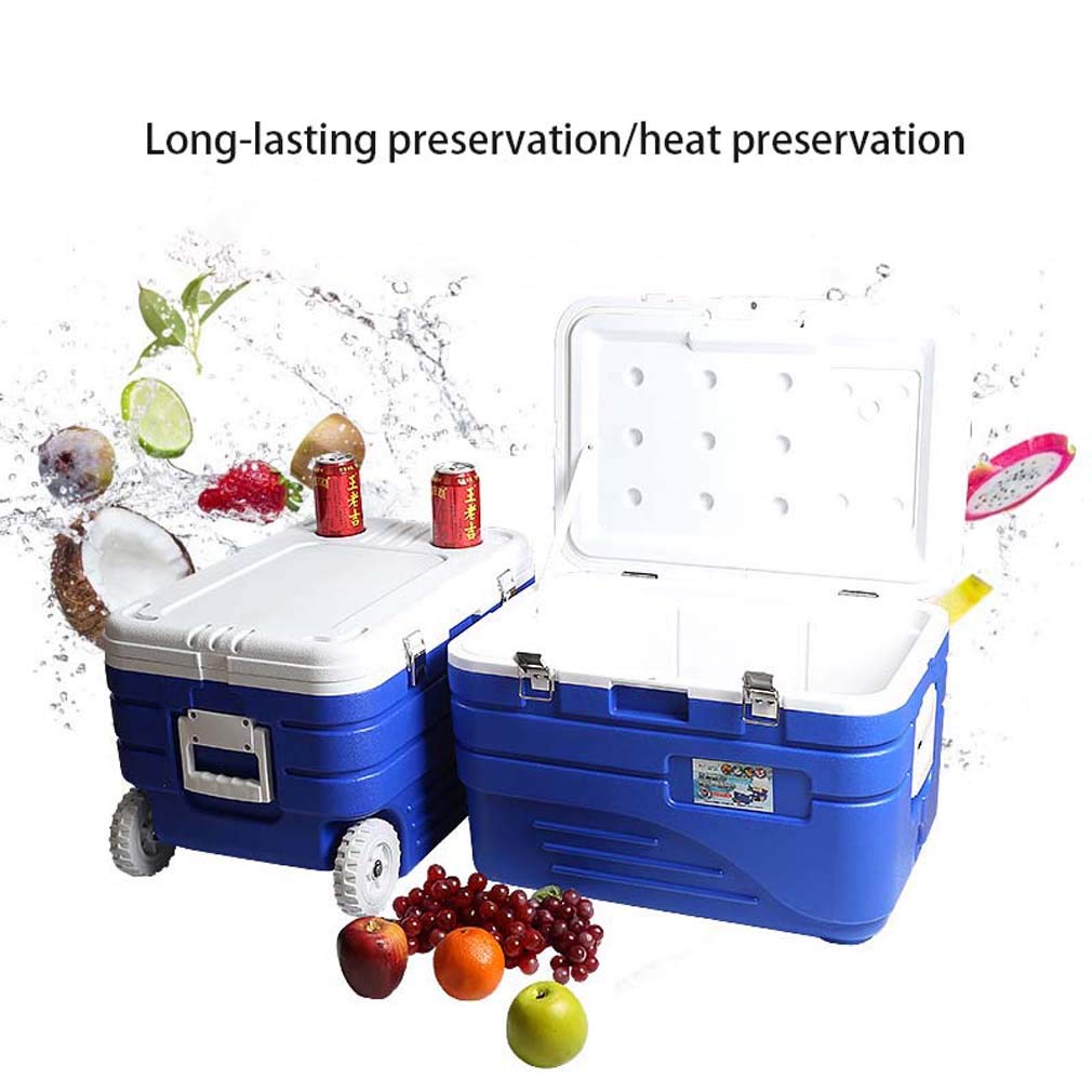 45L Wheeled Camping Cooler with Handle