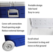 45L Wheeled Camping Cooler with Handle