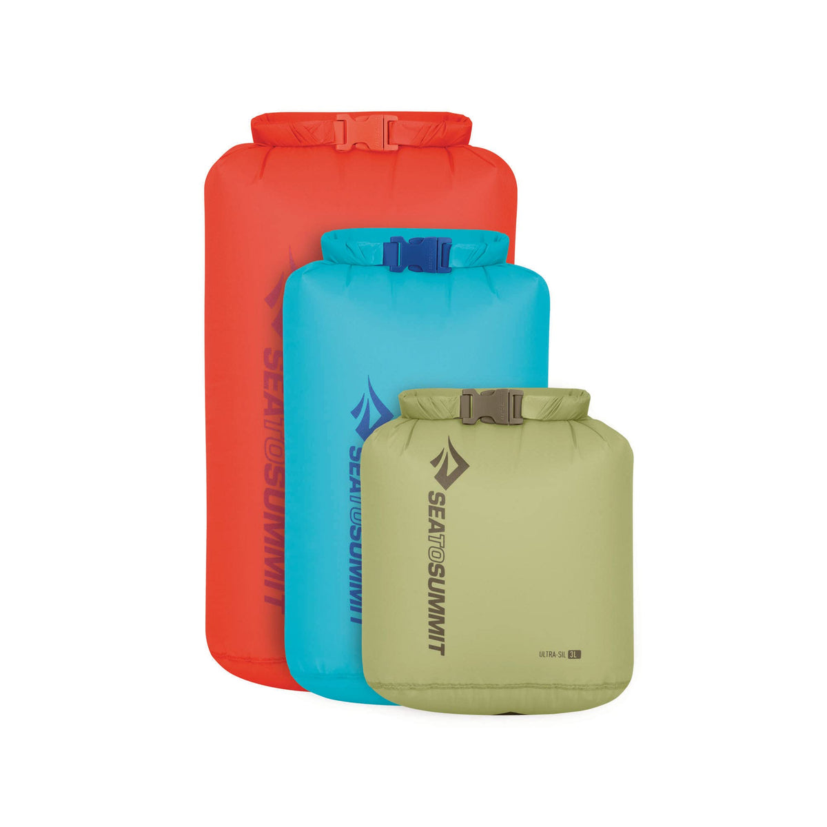 Sea to Summit Ultra-Sil Dry Bag Set, Ultralight Waterproof Stuff Sack