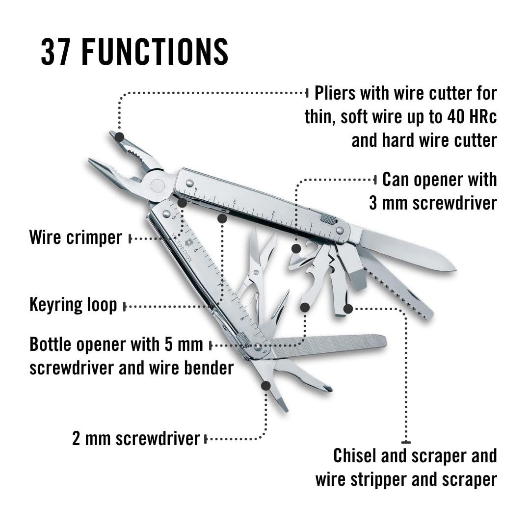 Swiss Army Multi-Tool with Pliers & Wire Cutters