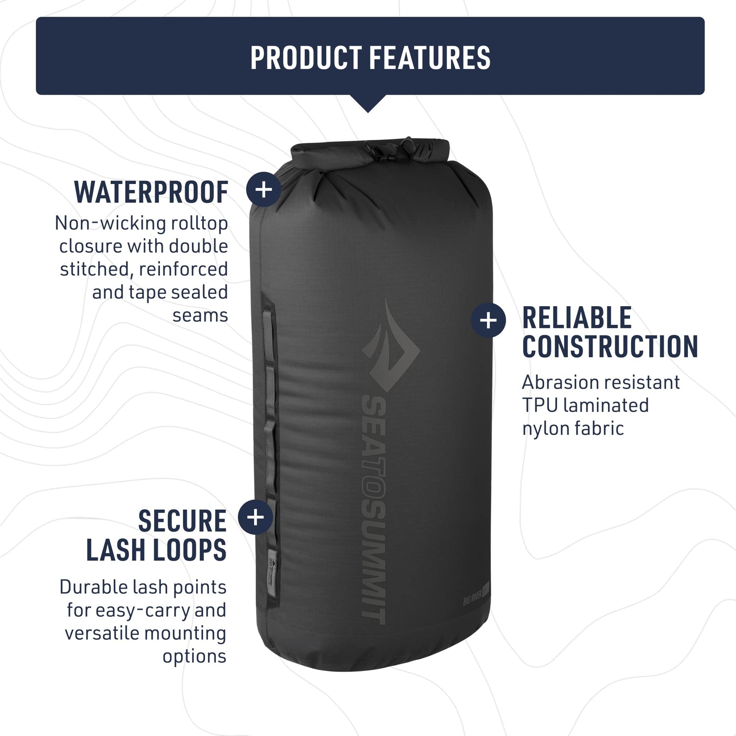 Sea to Summit Big River Dry Bag, Heavy-Duty Dry Storage