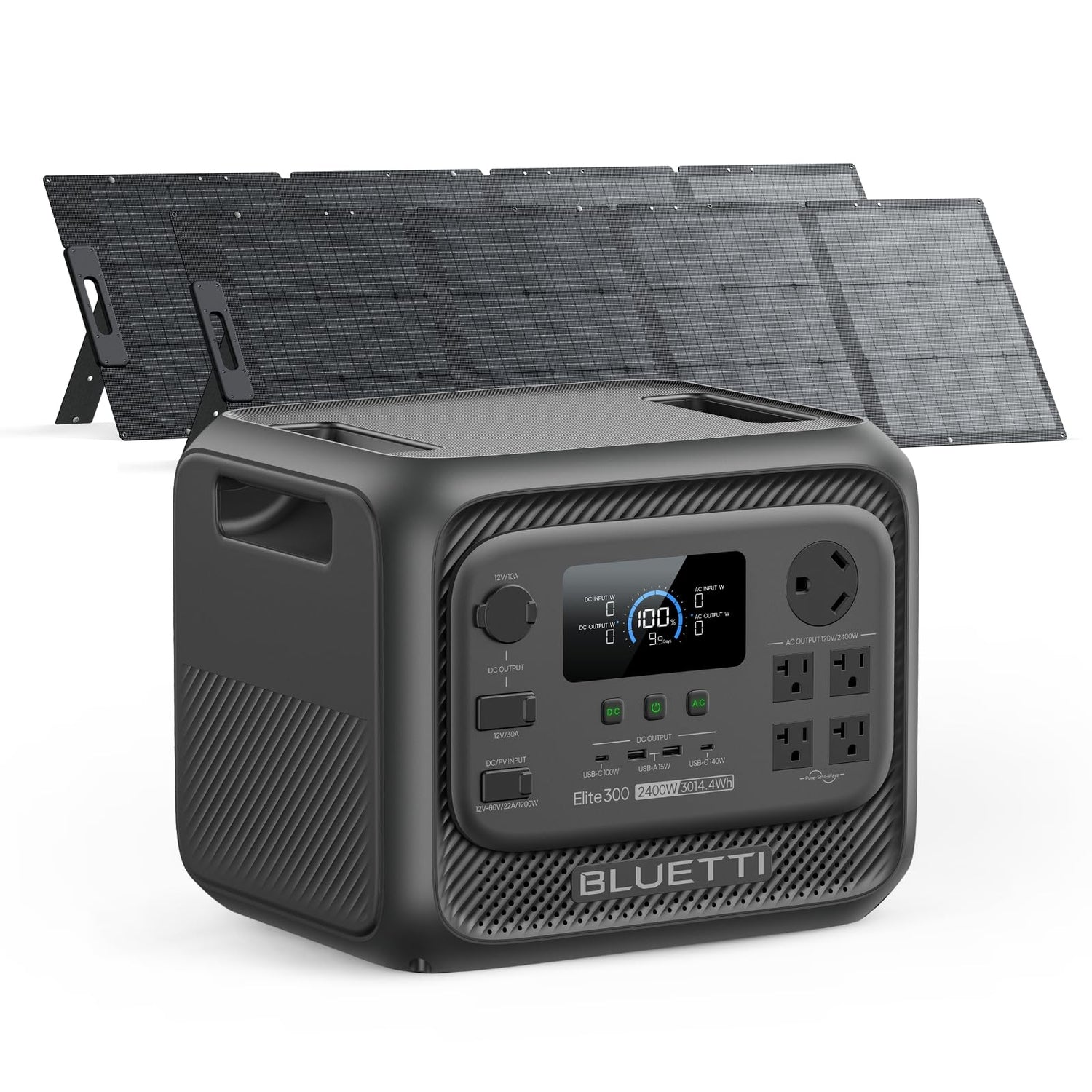 Portable Power Station 3014Wh 2400W LiFePO4 Battery Backup