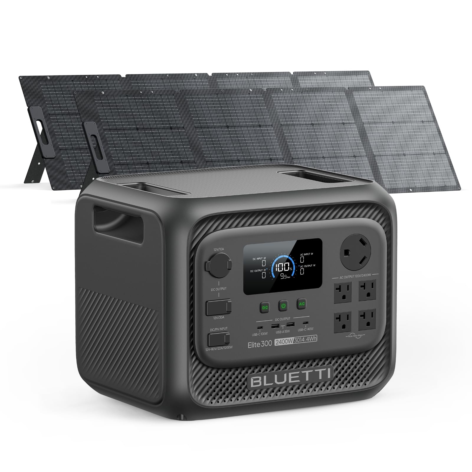 Portable Power Station 3014Wh 2400W LiFePO4 Battery Backup