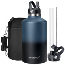 Stainless Steel Insulated Water Bottle with Straw Lid