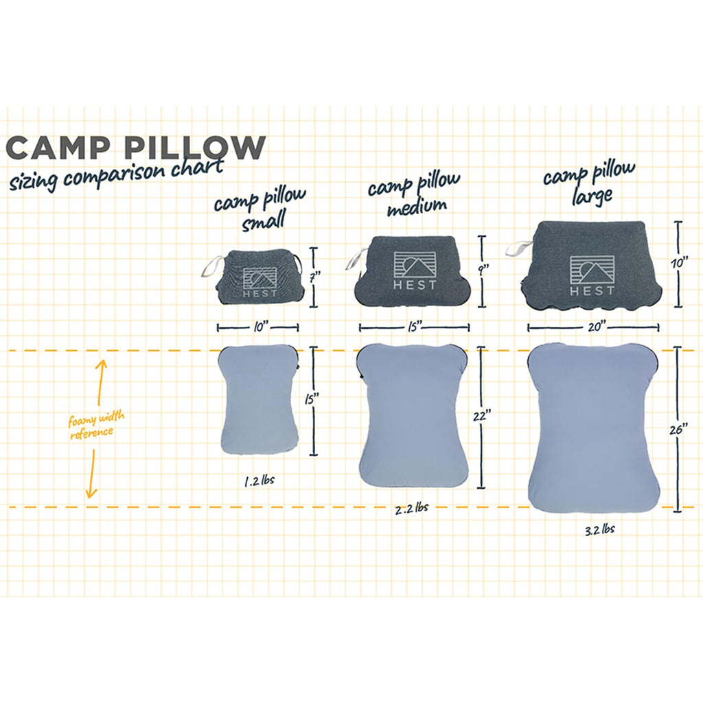 Memory Foam Camping Pillow for Travel & Backpacking