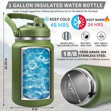 128 oz Insulated Stainless Steel Water Bottle