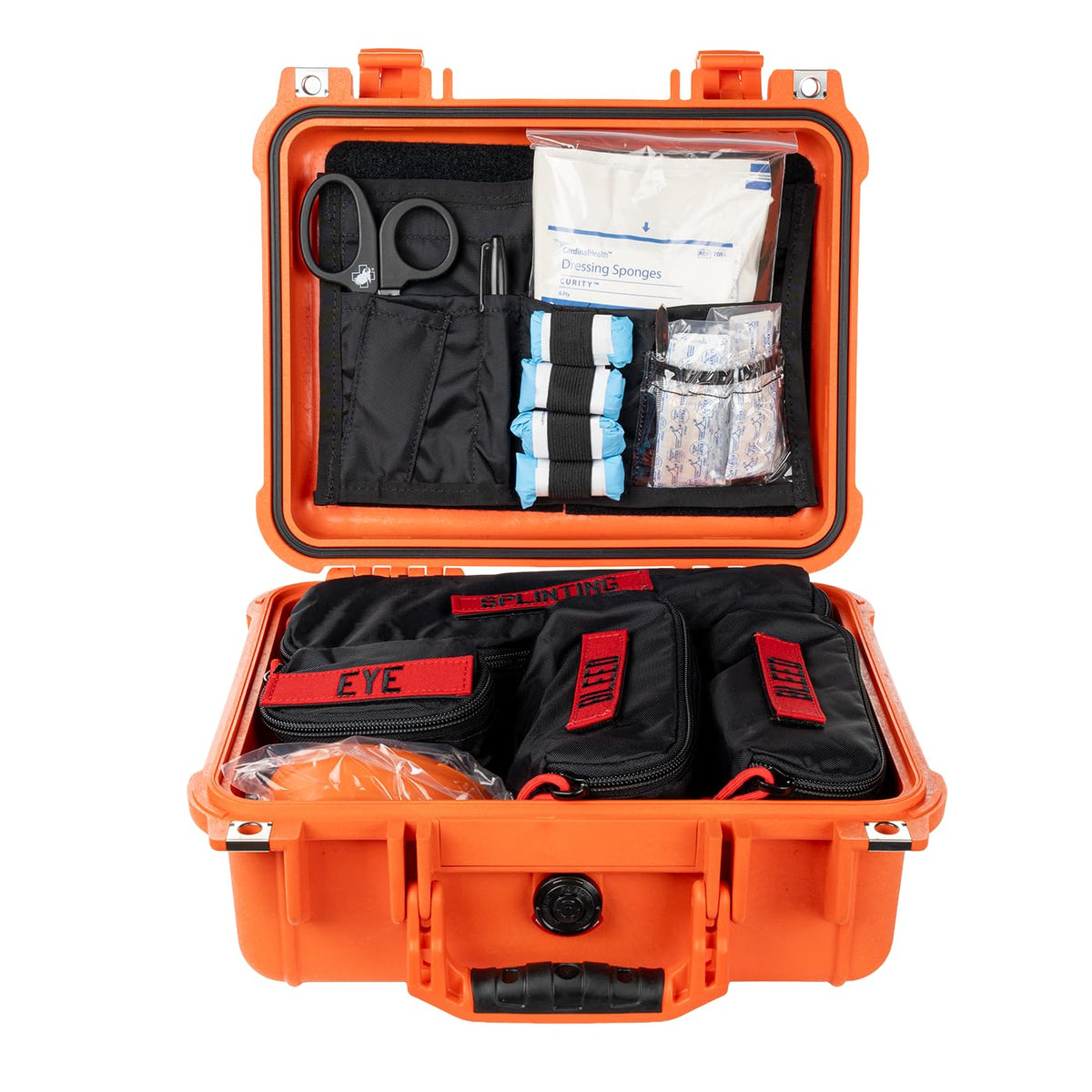 Hard Case Trauma First Aid Kit with Tourniquet & Combat Gauze