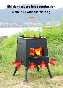 Portable Camping Rocket Wood Stove with Storage Bag