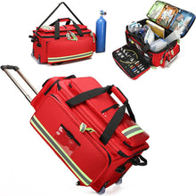 Large Capacity Rolling First Aid Kit Bag