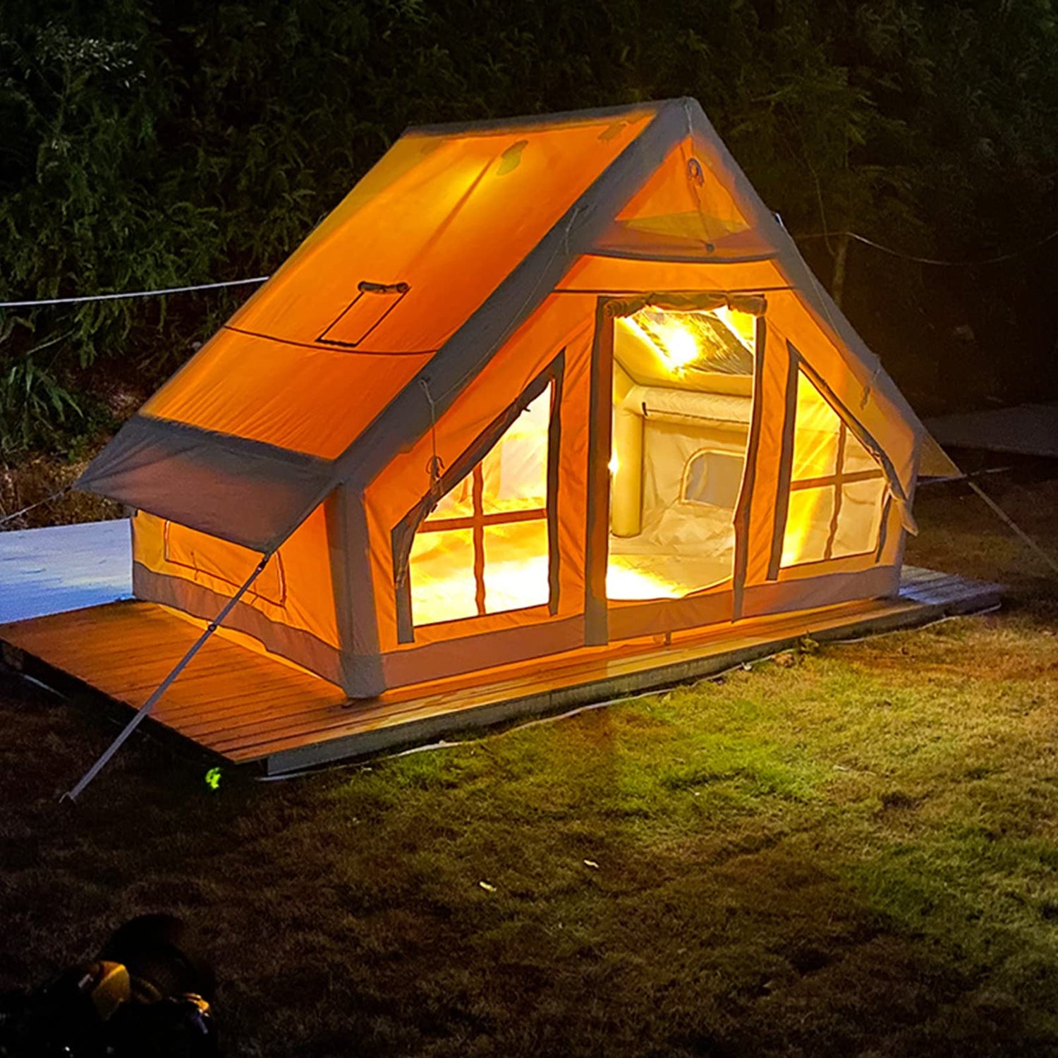 Large Inflatable 4-Season Camping Tent 5–6 Person